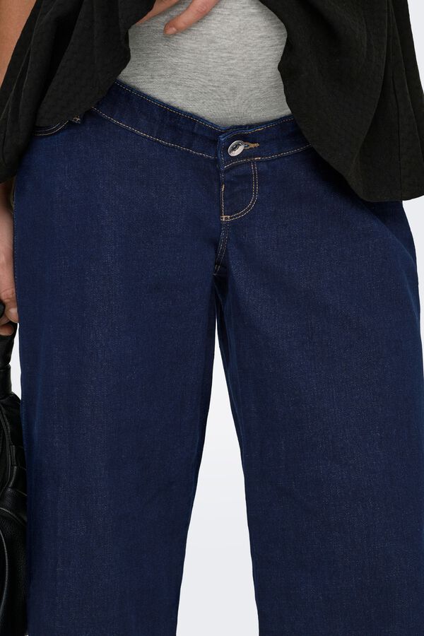 Only Maternity Wide leg maternity jeans blue