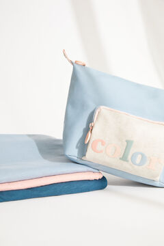 Womensecret Medium blue nylon vanity case blue