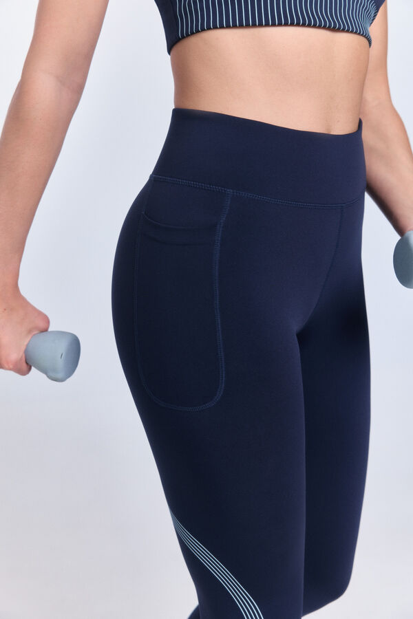 Only Play High-waisted leggings B-Dry blue