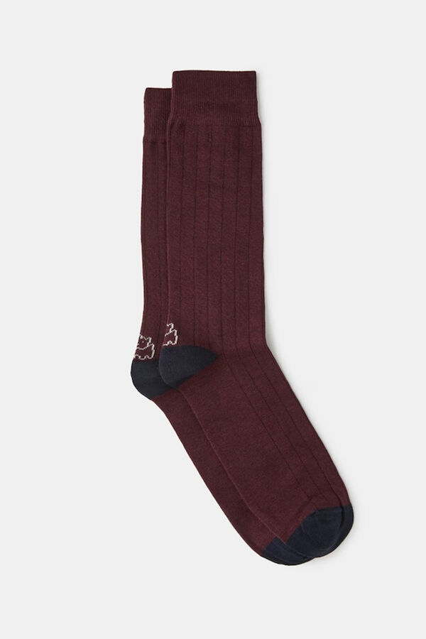 Womensecret Men's long socks marron