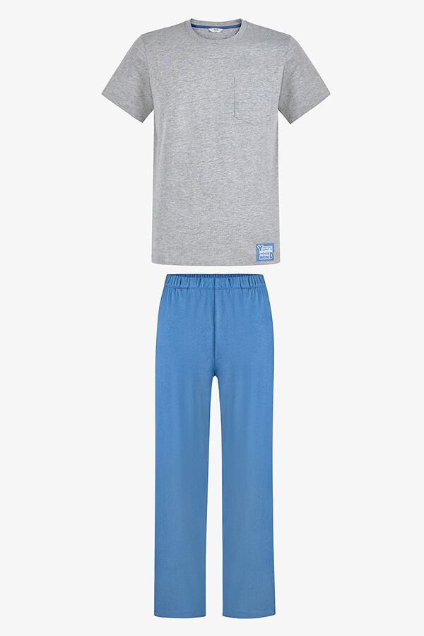 Penti Plain short sleeve long pyjamas set printed