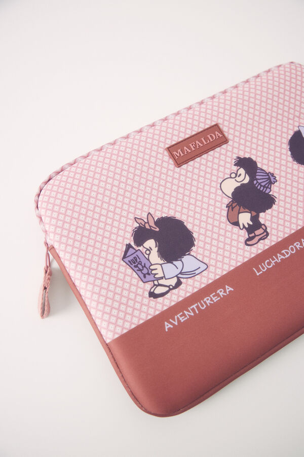 Womensecret Funda ordenador Mafalda rosa naranja