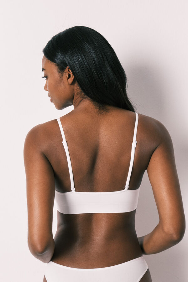 Women'secret White seamless triangle top bra AIRY white