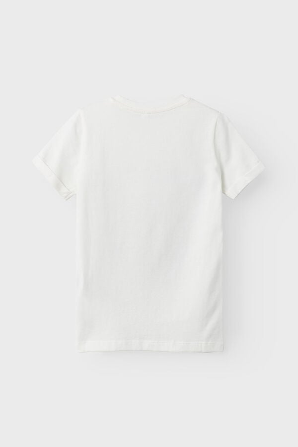 Womensecret Camiseta de niña de POKÉMON de manga corta con lentejuelas blanco