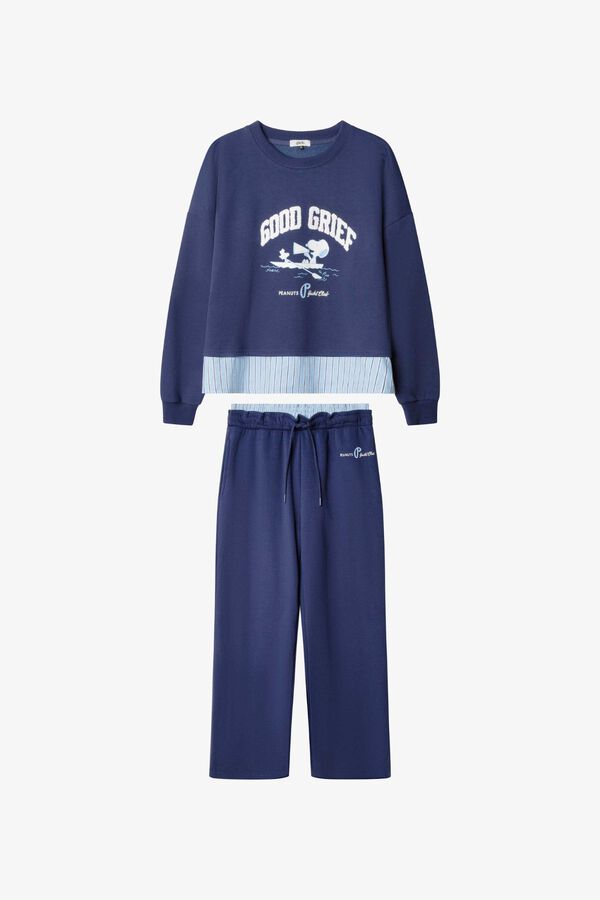 Gisela Snoopy long pyjamas blue