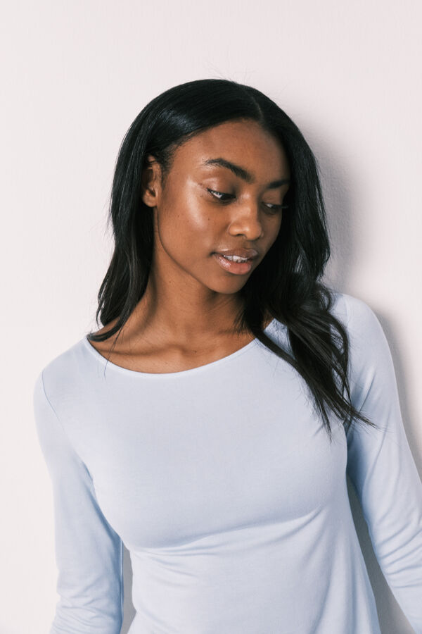 Women'secret Blue viscose soft touch short pyjamas blue