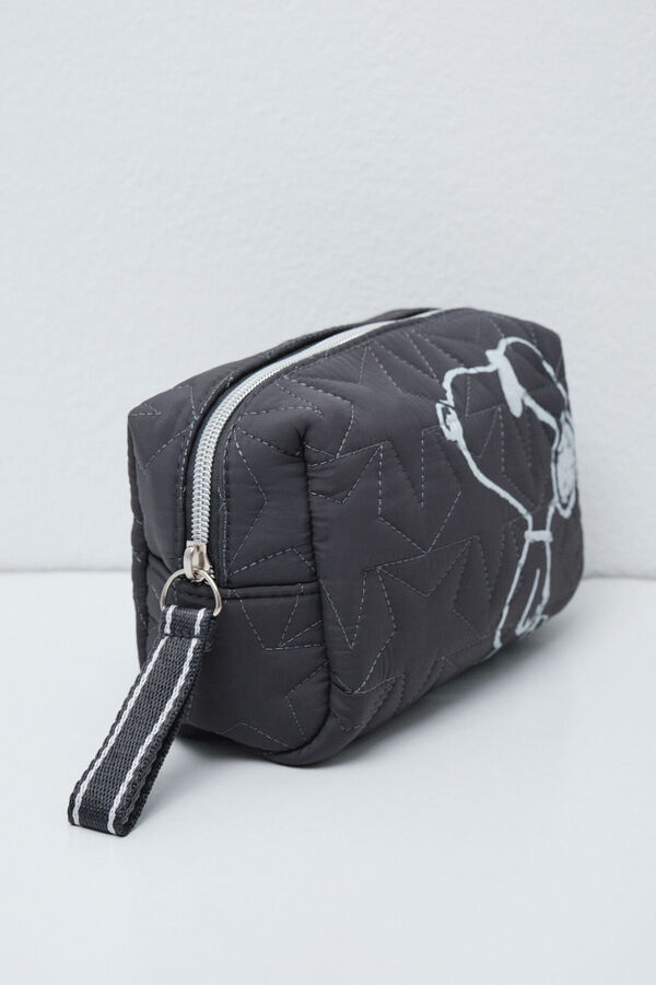 Women'secret Black small Snoopy vanity case grey