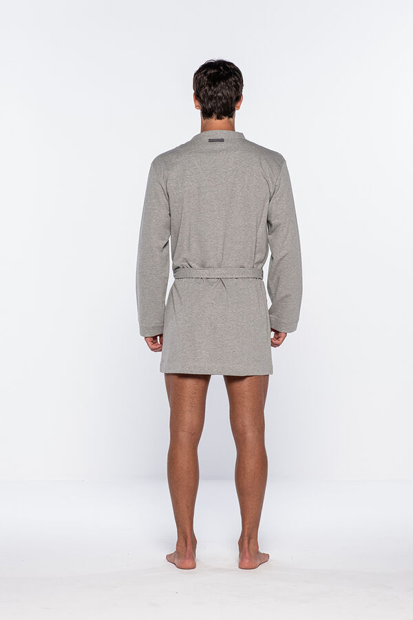 Punto Blanco Bata corta hombre gris