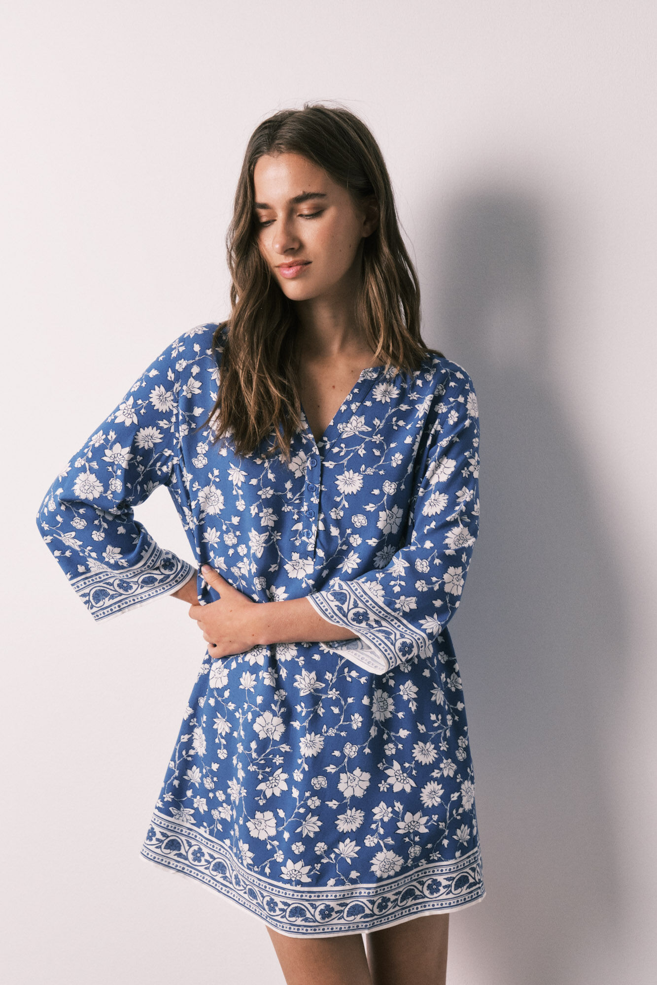 Women'secret Blue floral camisole