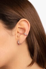Womensecret S Silver Colours Cleo Single Hoop Earring szürke