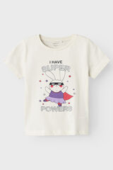 Womensecret Girls' super power T-shirt Bijela