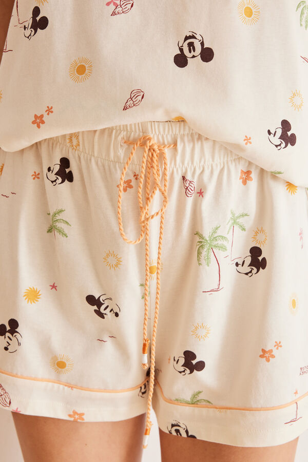 Womensecret Pijama 100% algodão impresso Mickey branco
