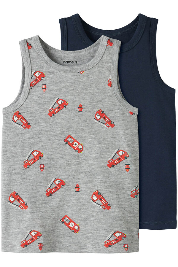 Name it Pack de Camiseta interior cami&oacute;n gris
