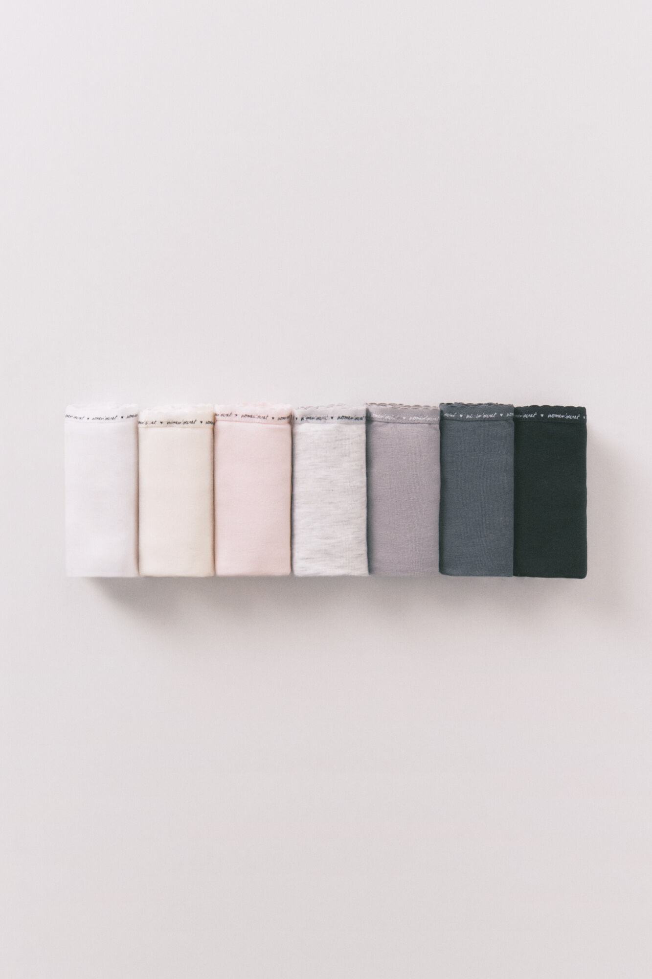 Women'secret Pack 7 tangas algod&oacute;n neutro logo