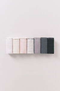 Women'secret Pakovanje od 7 neutralnih pamučnih japanki sa logo