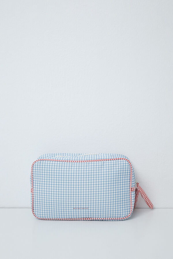 Women'secret Gingham maternity vanity case white