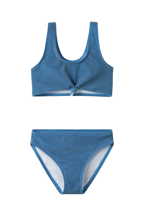 Name it Bikini &agrave; n&oelig;ud brillant pour fille bleu