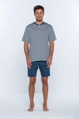 Punto Blanco Pijama corto de bamb&uacute;, Bionix azul