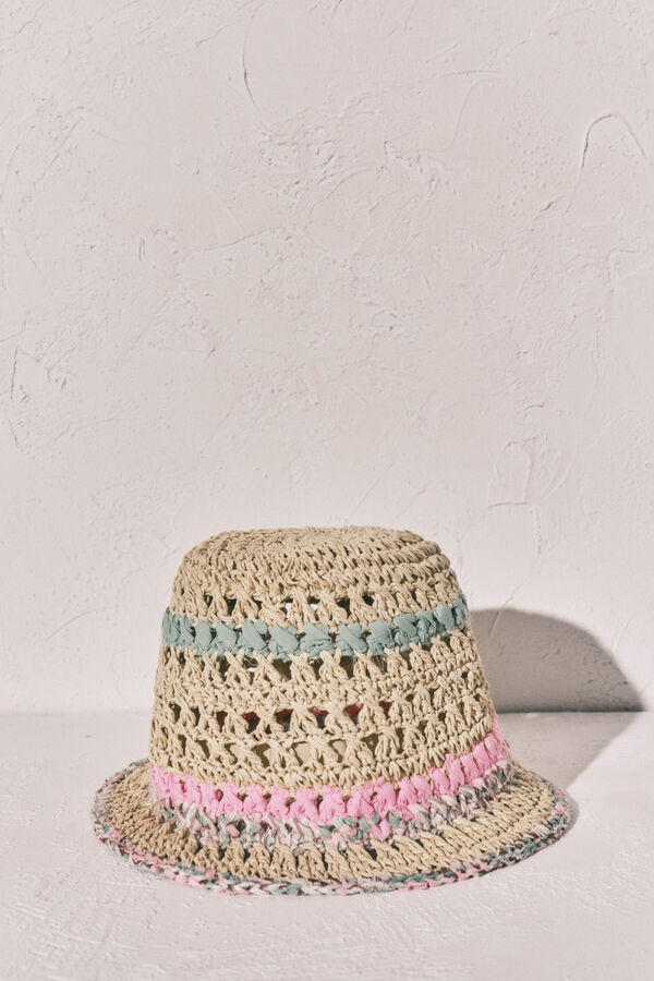Women'secret Chapeau bob en crochet beige nude