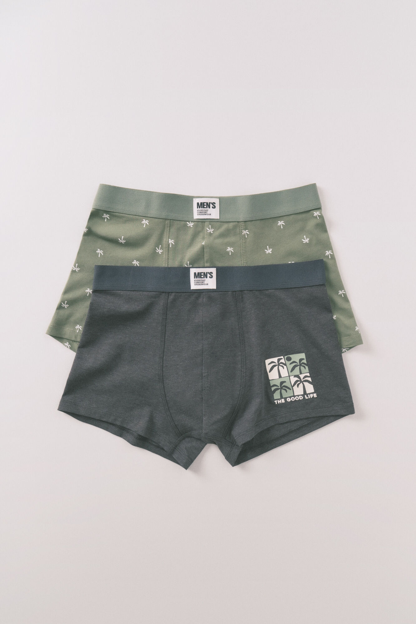 Women'secret 2-pack cotton palm print boxers