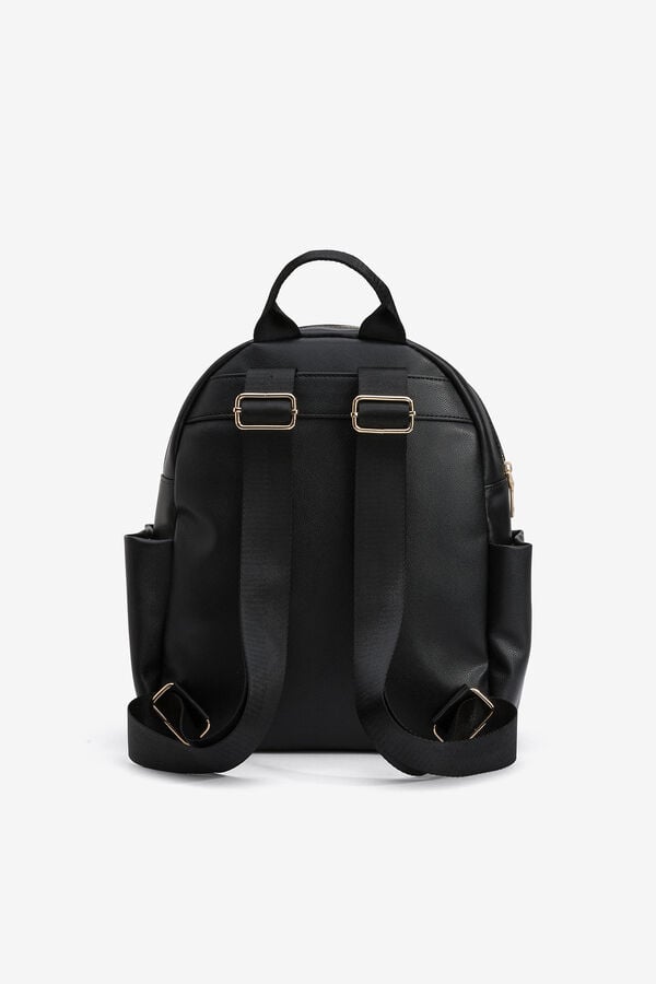 Womensecret Backpack with contrast detachable bag noir