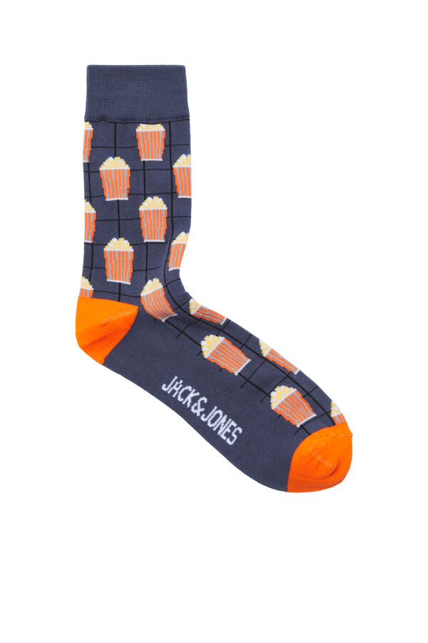 Jack & Jones Pack 3 calcetines con dibujos azul