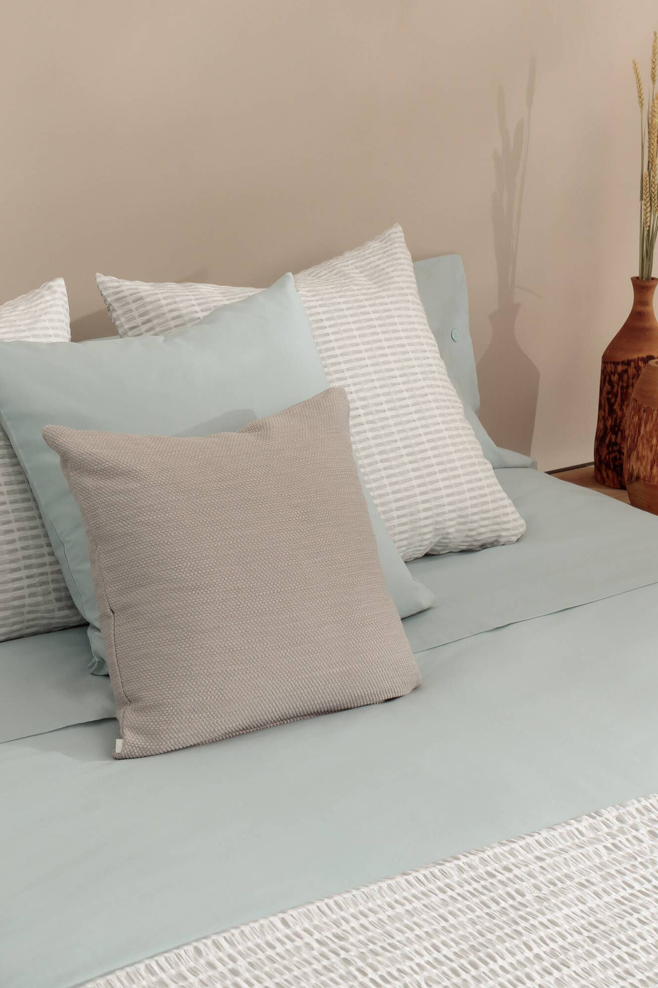 Textura S&aacute;bana algod&oacute;n org&aacute;nico. Cama 135-140cm.