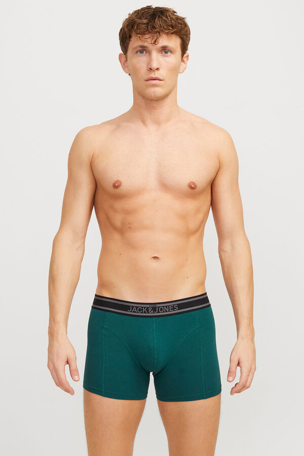 Jack & Jones Pack of 3 cotton boxers Zelena