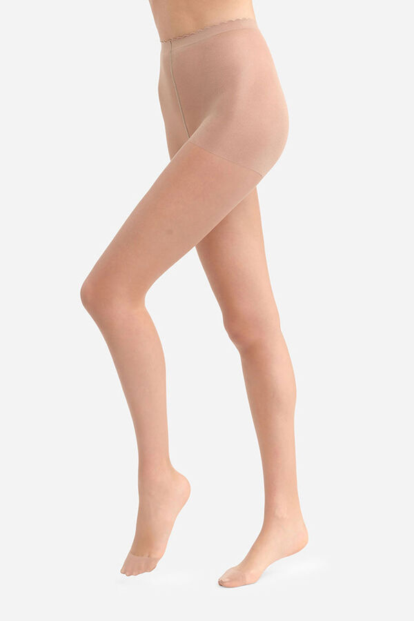 DIM Panty transparente termosellado efecto segunda piel 17 Deniers nude