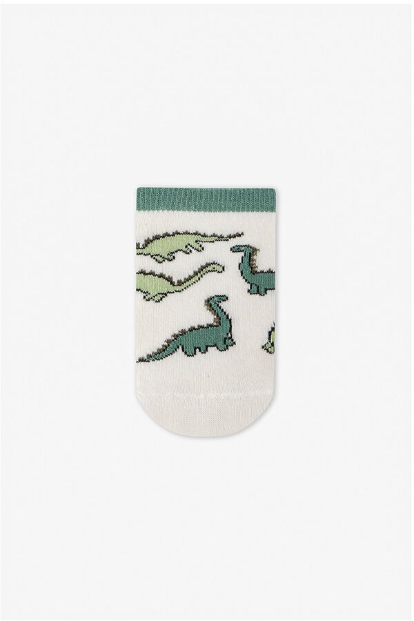 Penti Pack 3 calcetines cortos dino rayas estampado