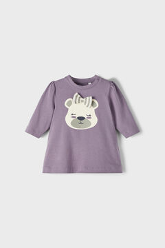 Womensecret Camiseta bebé niña. morado/lila