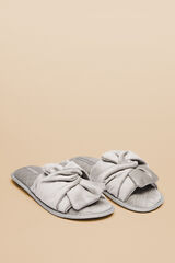 Womensecret Grey velvet slippers grey