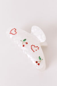 Women'secret Pince &agrave; cheveux marbr&eacute;e brillante blanche