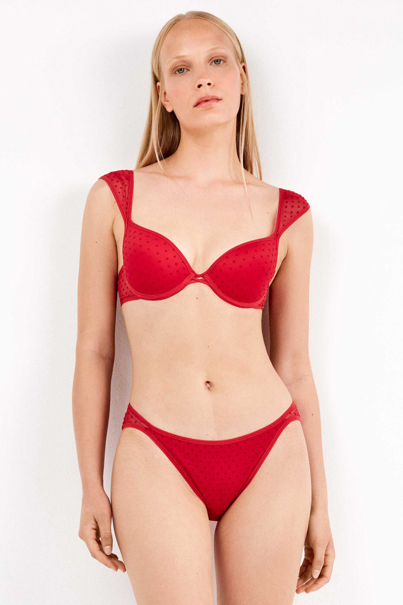 Gisela Push-up bra in plumetis tulle