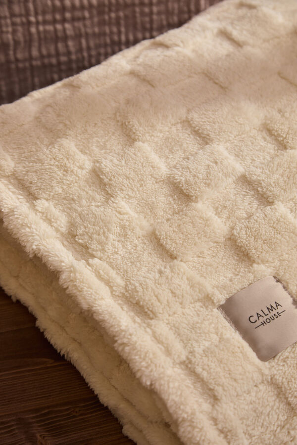 Calma House Checkered plaid in ecru tones Damero printed