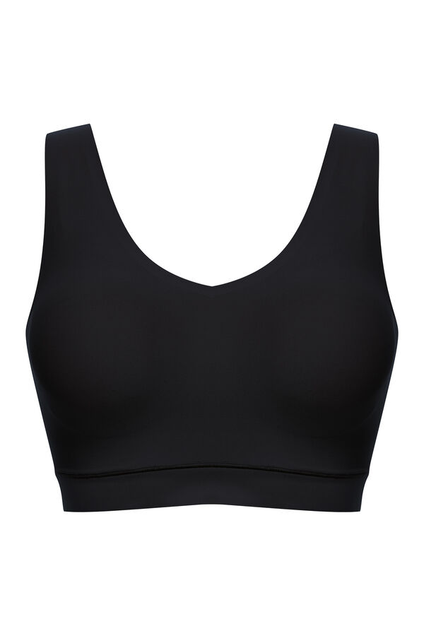 Womensecret Soft Stretch non-wired moulded bra noir