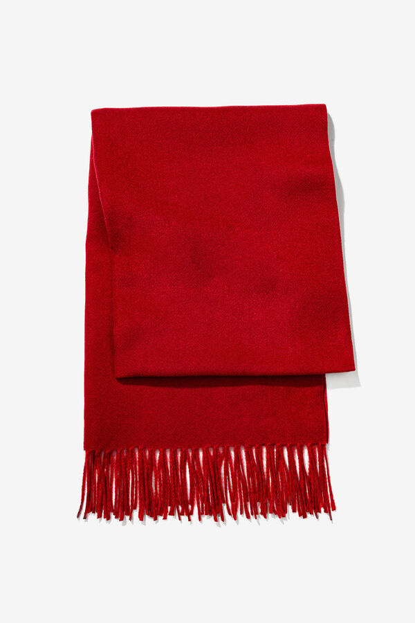 Vilanova Manta Bufanda Cardada rojo