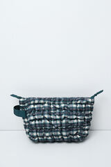 Women'secret Green plaid large vanity case printed