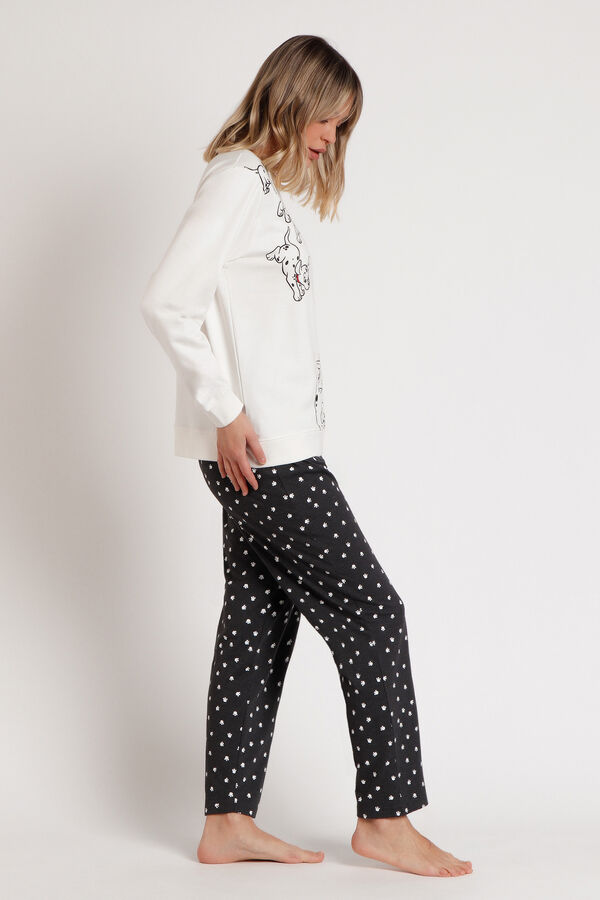 Admas 101 Dalmatians plush pajamas brown