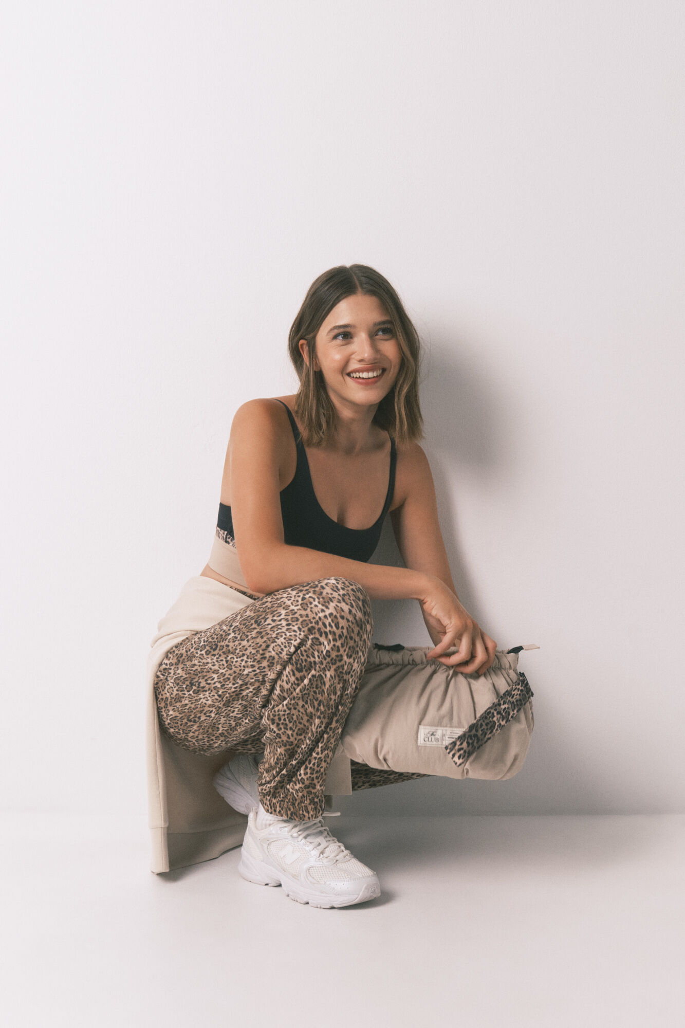 Women'secret Brown carrot animal print long trouser