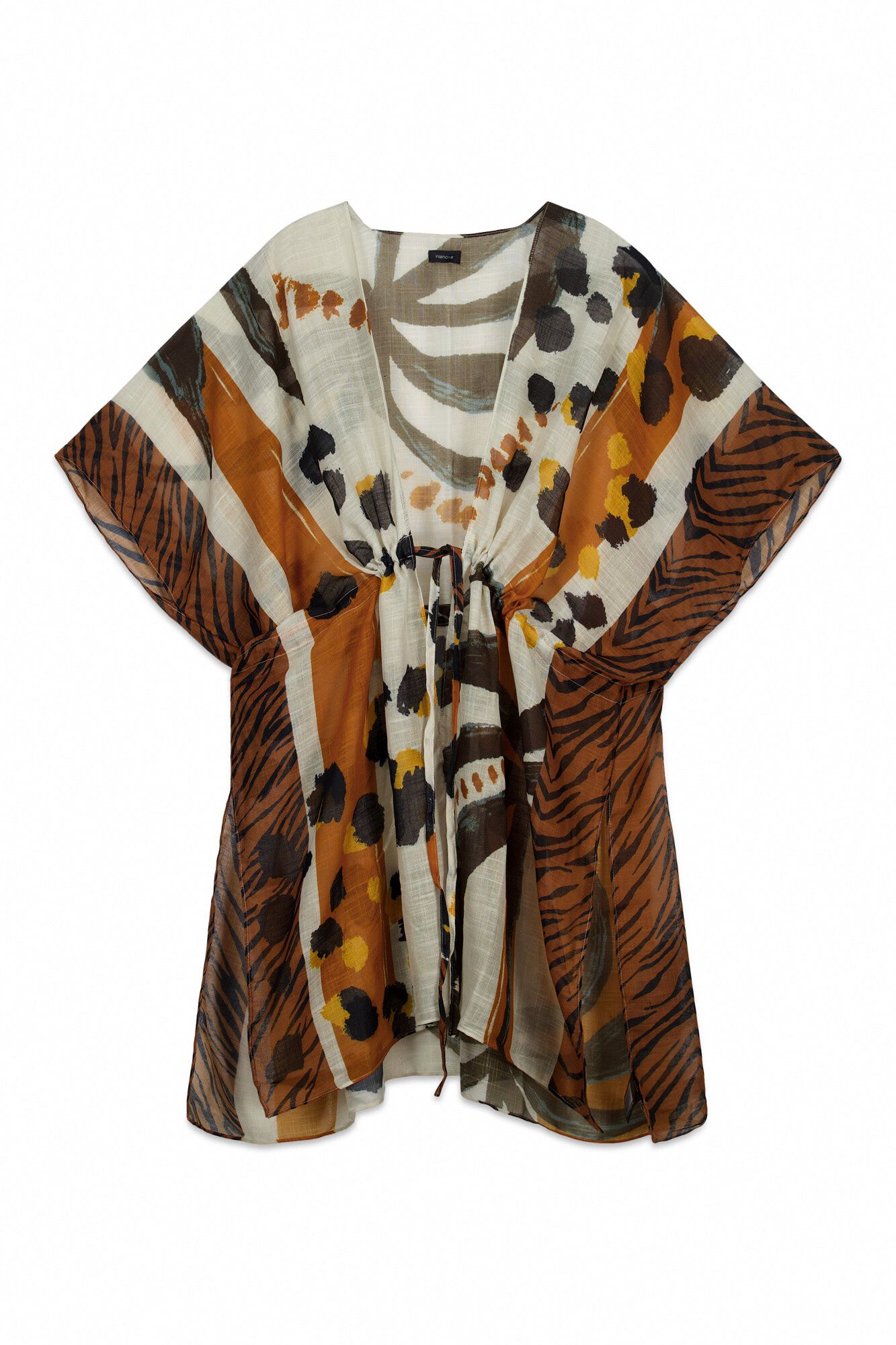 Vilanova Capa boho estampada oversize