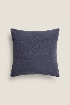 Womensecret Capa travesseiro friso e feltro 55 x 55 cm. azul