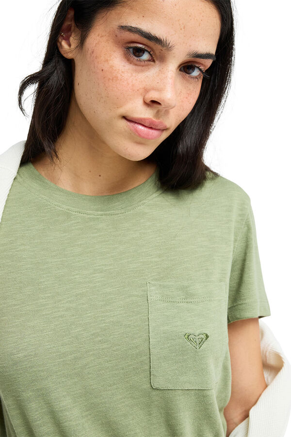 Roxy Tied short T-shirt dress green