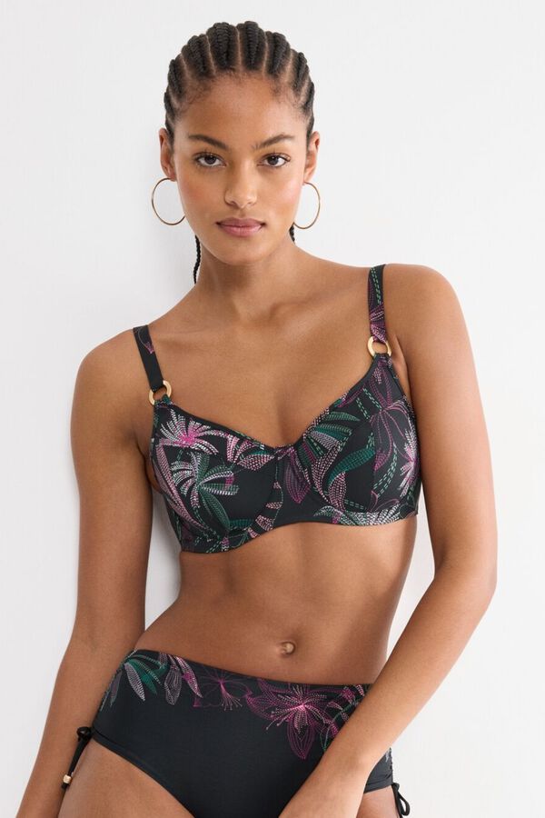 Triumph Top bikini reductor balconette aro tropical estampado