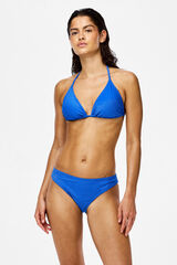 Pieces Top bikini glitter ajustable azul