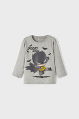 Womensecret Mini boy's Super Friends T-shirt gris