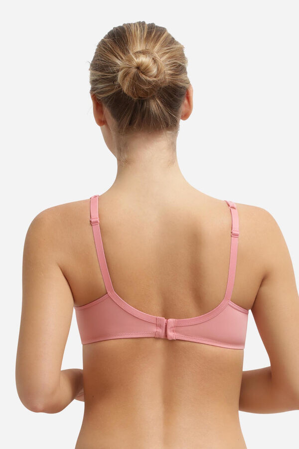 DIM Underwired full cup tulle bra pink