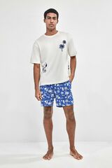 Gisela Snoopy print men's pyjamas brown