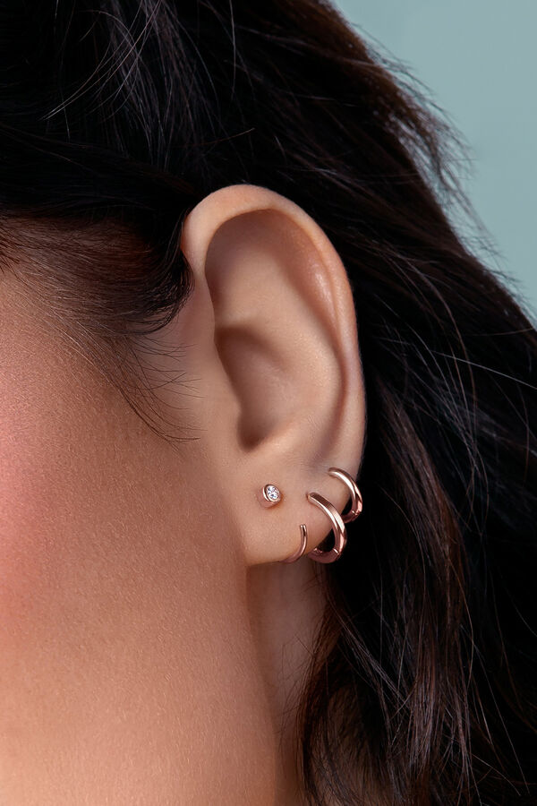 Womensecret Single Rose Gold Klein 7 Earring Ružičasta