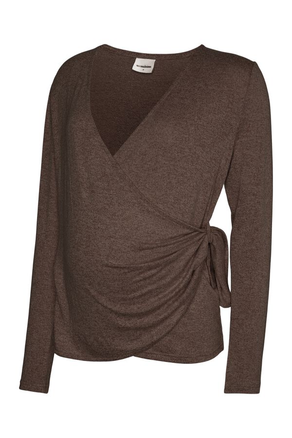 Mamalicious Maternity wrap jumper nude